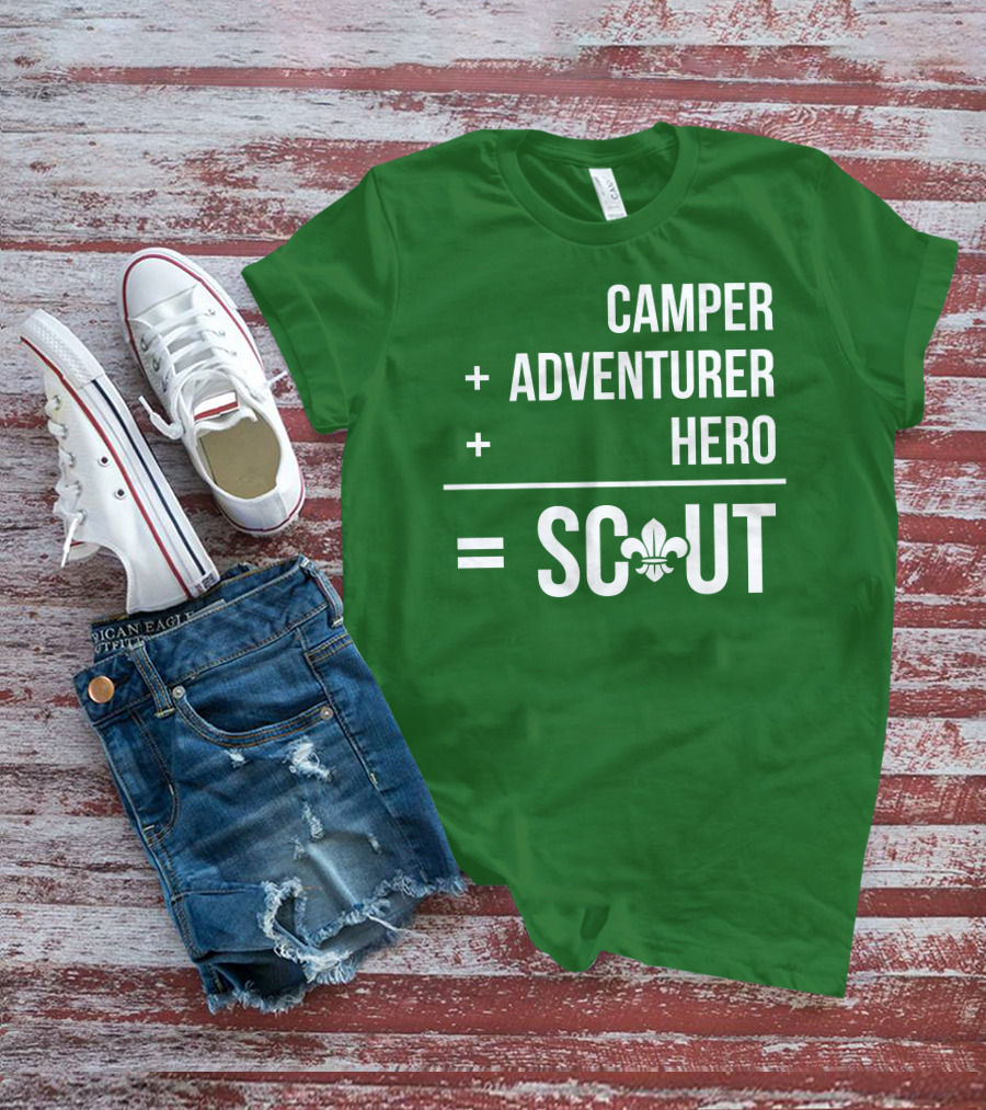 Camper Adventurer Hero Scout Fleur-de-Lis T-Shirt