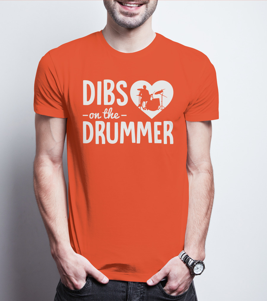 Dibs On The Drummer Heartbeat T-Shirt