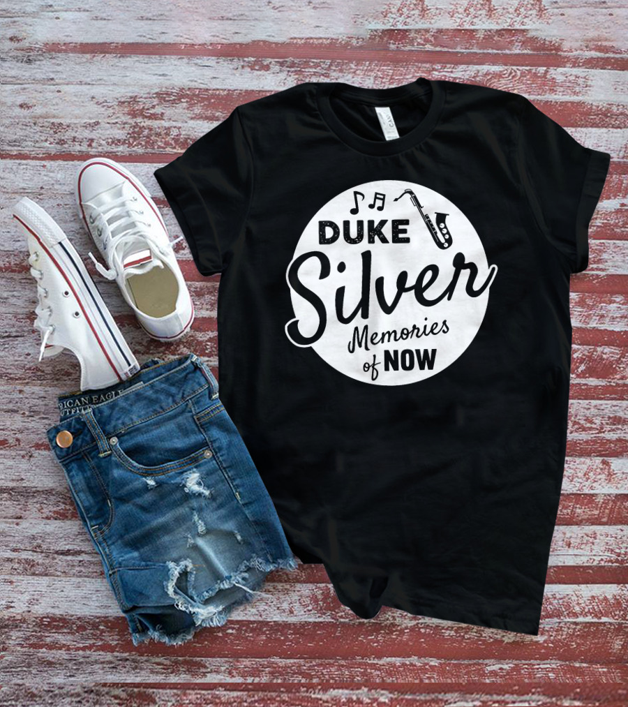 Duke Silver Memories Of Now Music Note Saxophone Circle T-Shirt