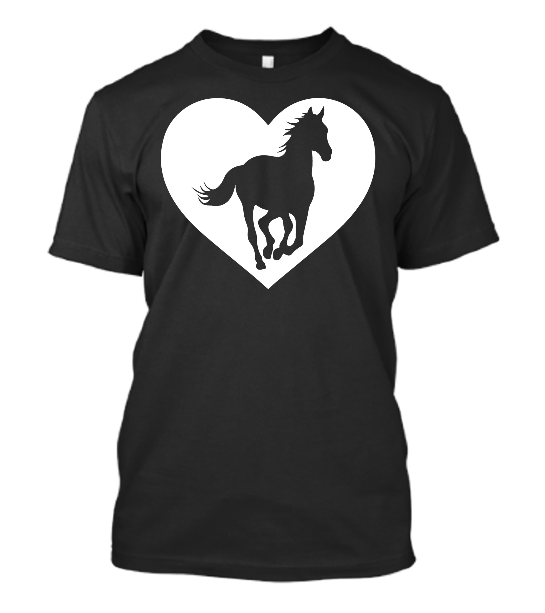 Heart Horse Silhouette Icon T-Shirt