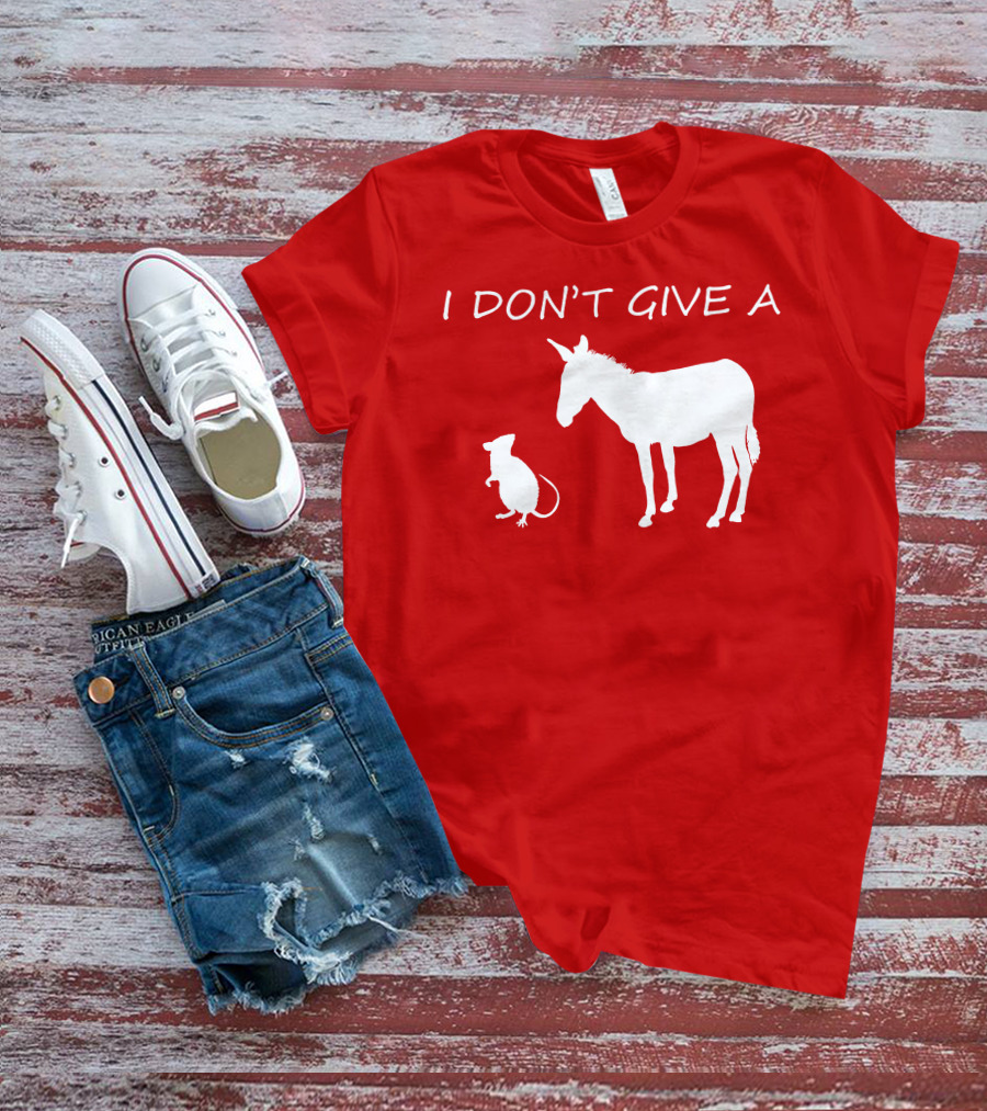 I Don't Give A Rats Ass Donkey And Rat T-Shirt