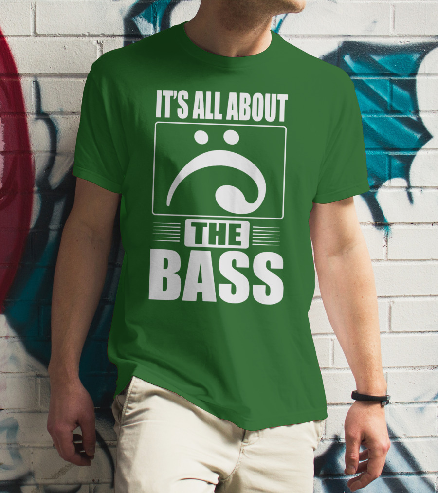 It's All About The Bass Clef Symbol Music Note T-Shirt