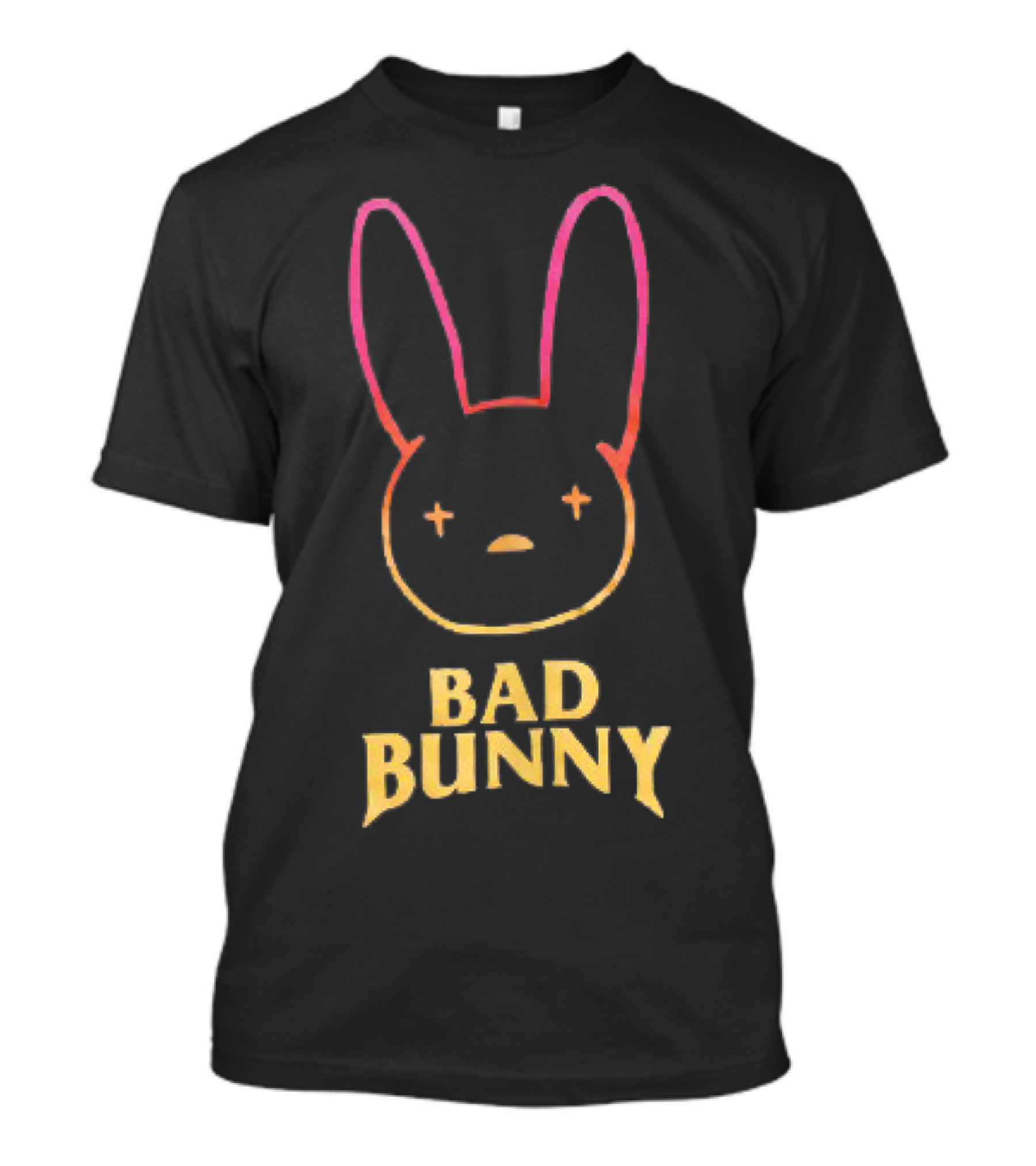 Bad Bunny Faded Gradient Bunny Face T-Shirt