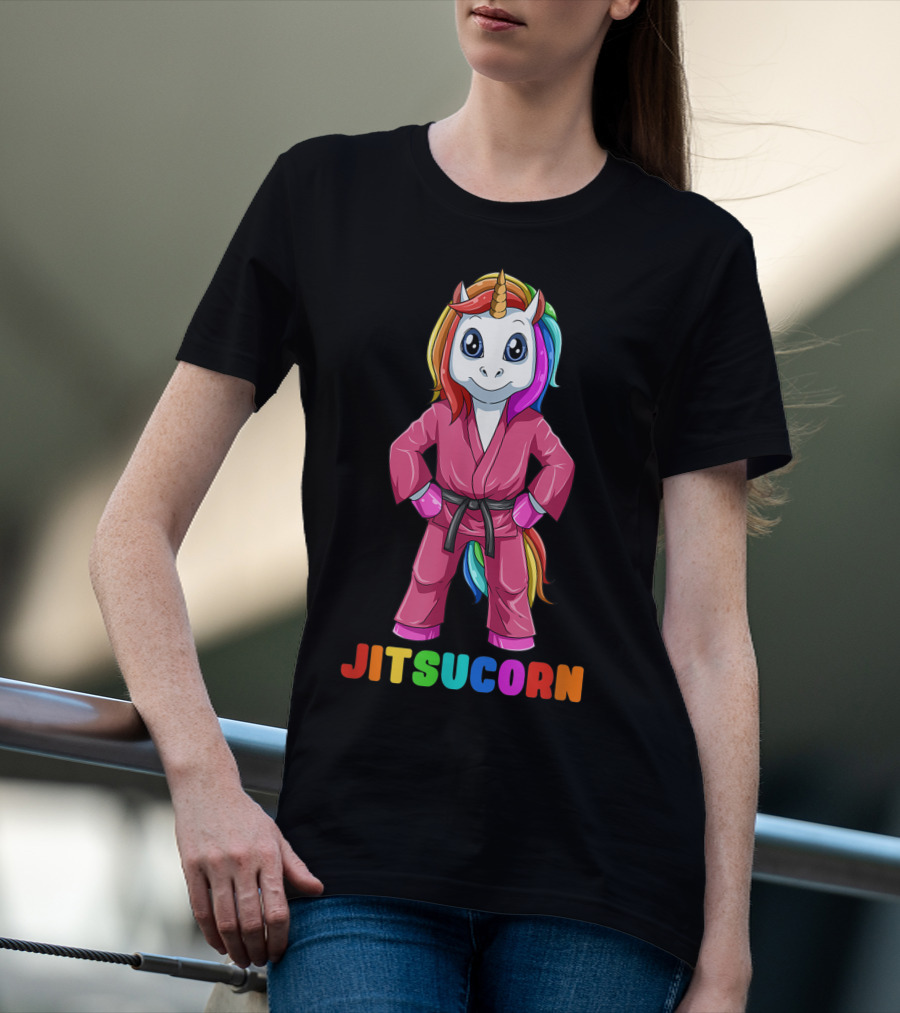 Jitsucorn Cute Unicorn Brazilian Jiujitsu Bjj T-Shirt
