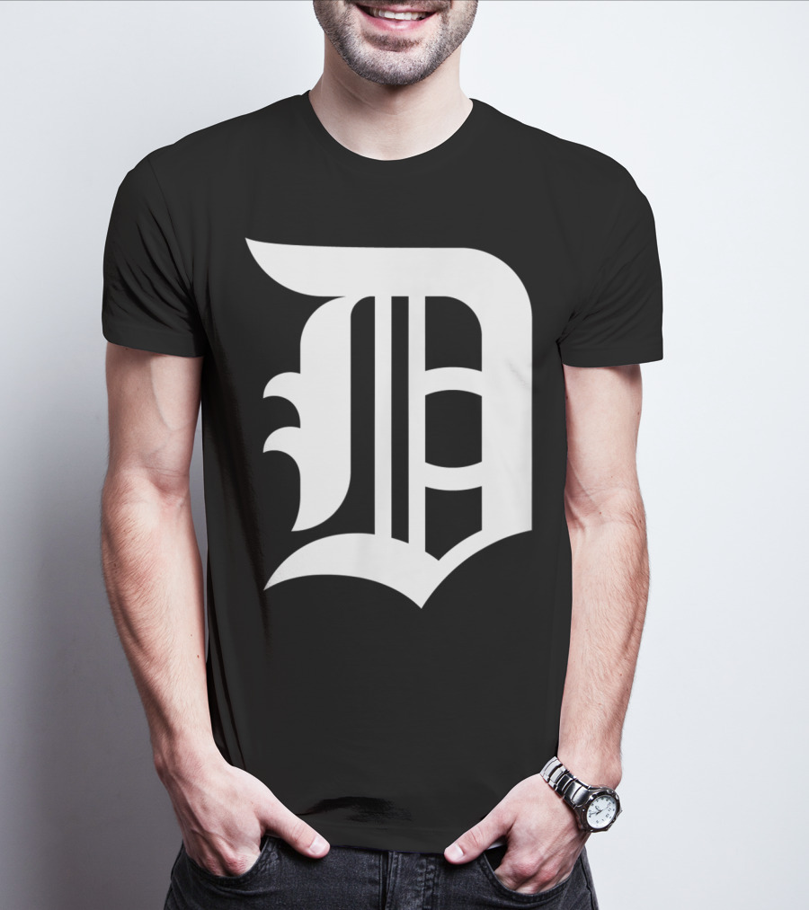 Detroit Baseball D Vintage Michigan Bengal T-Shirt