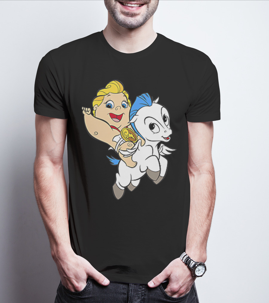 Disney Baby Hercules Riding Pegasus Iconic Image T-Shirt