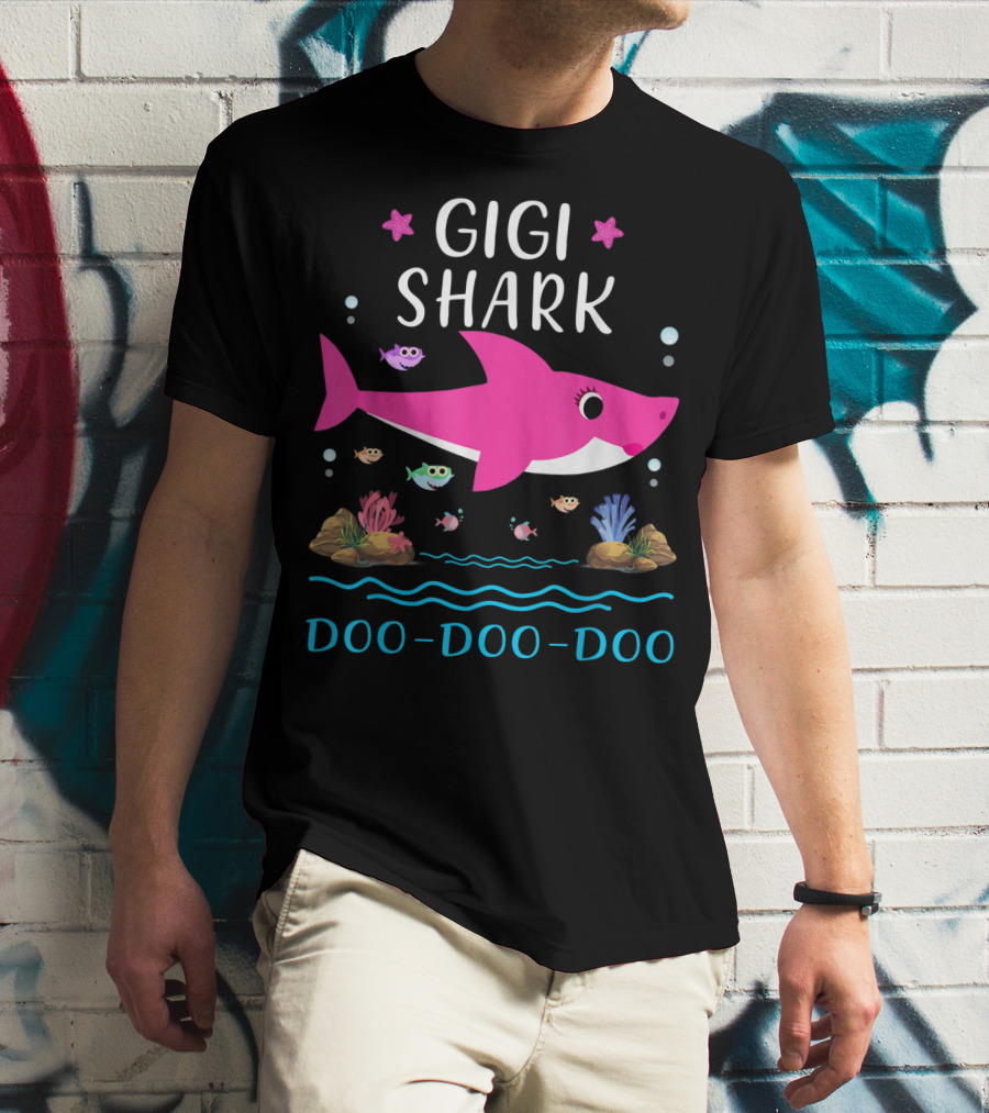 Gigi Shark Doo Doo Doo Family Matching Shark T-Shirt