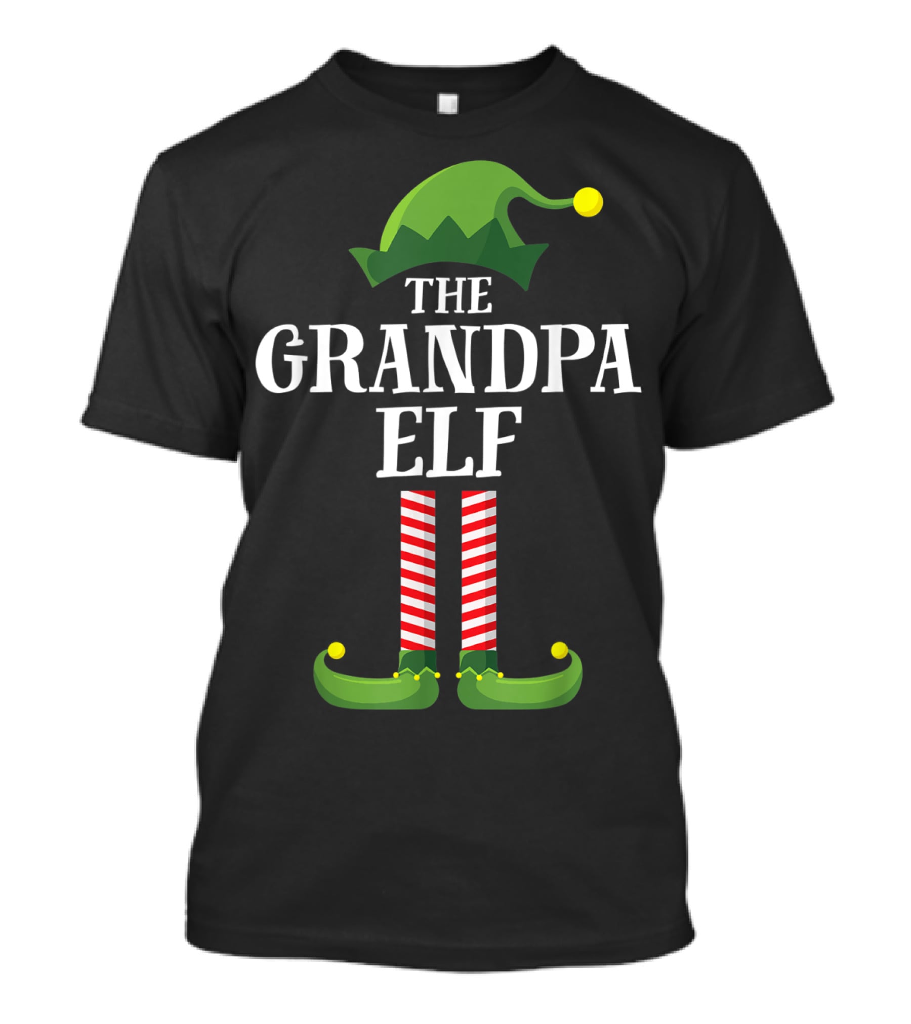 The Grandpa Elf Christmas Holiday Group Matching Family T-Shirt