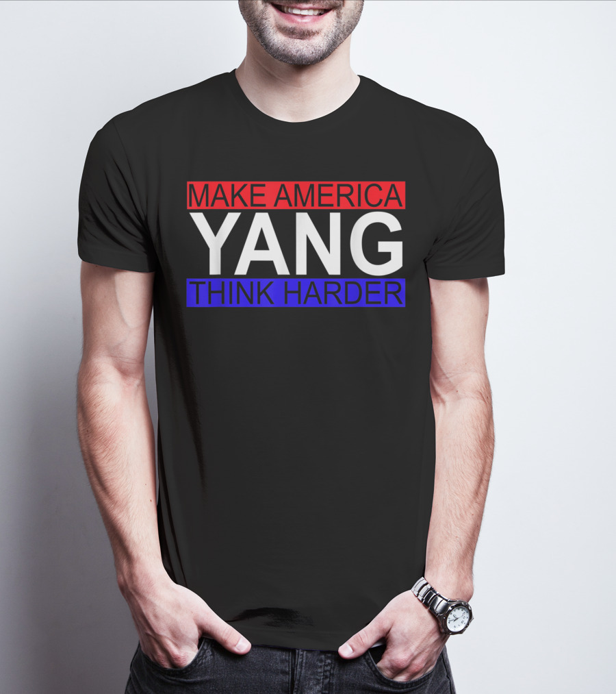 Make America Yang Think Harder Andrew Yang Math T-Shirt