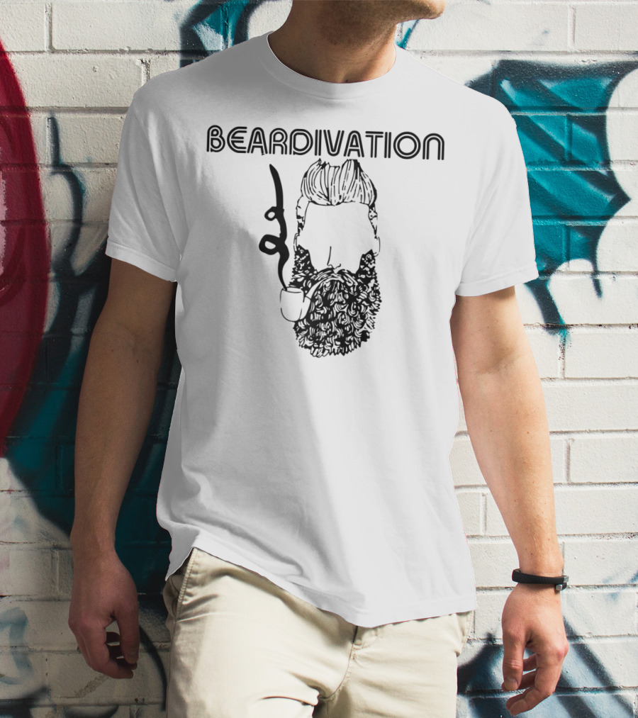 Beardivation Bearded Guy Smoking A Pipe T-Shirt