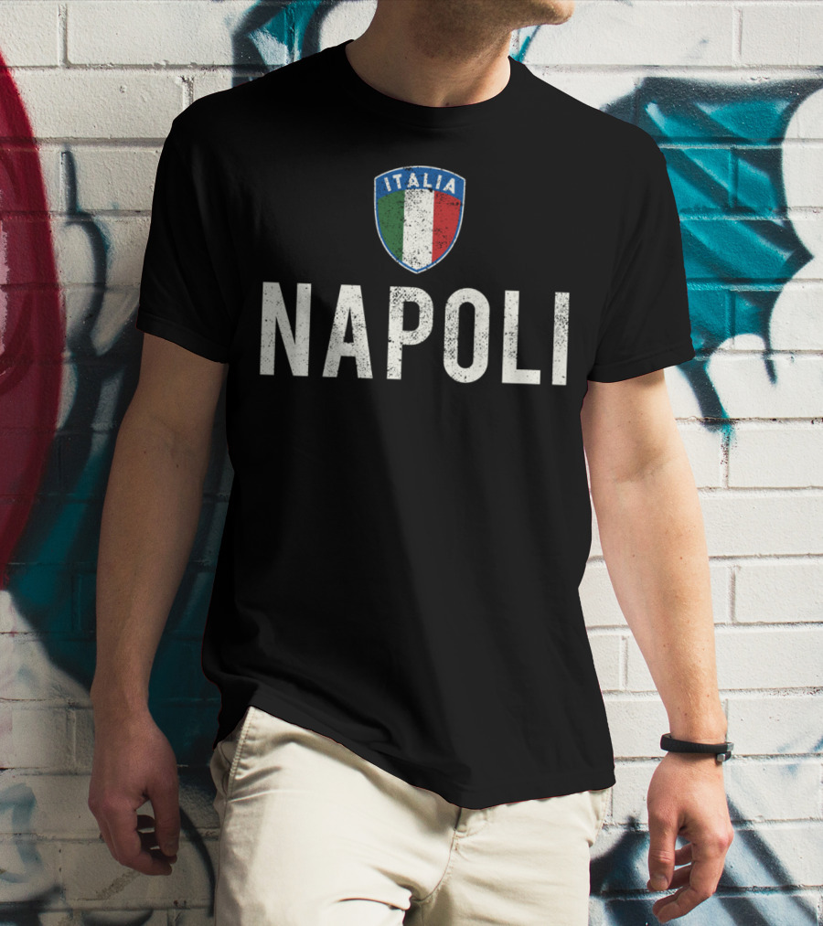 Napoli Italia Italian Flag Emblem Love Naples T-Shirt