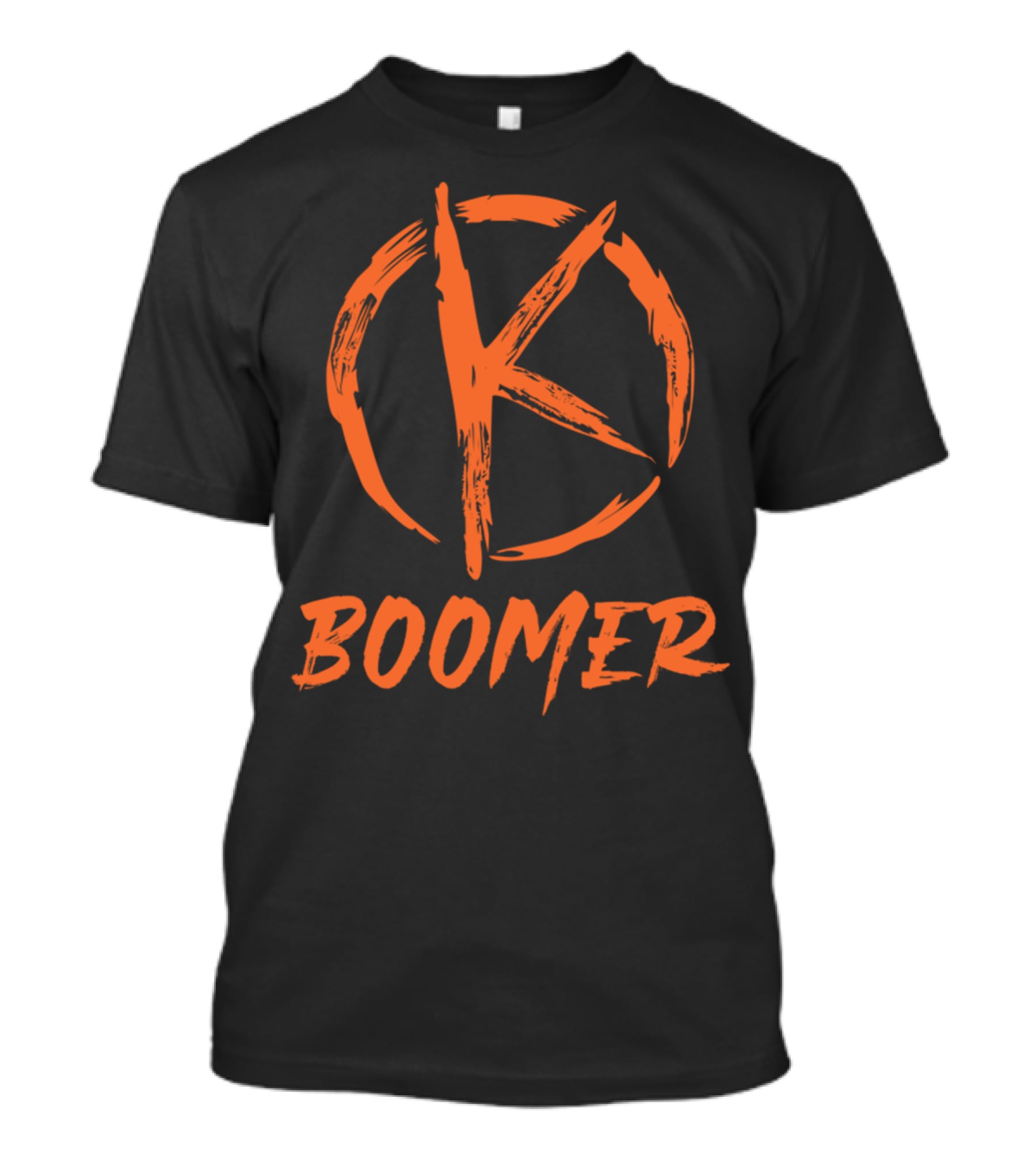 Ok Boomer Anarchy Symbol Bold Orange T-Shirt