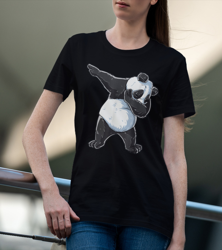 Panda Costume Dabbing Panda Dabbing Dance Pose T-Shirt
