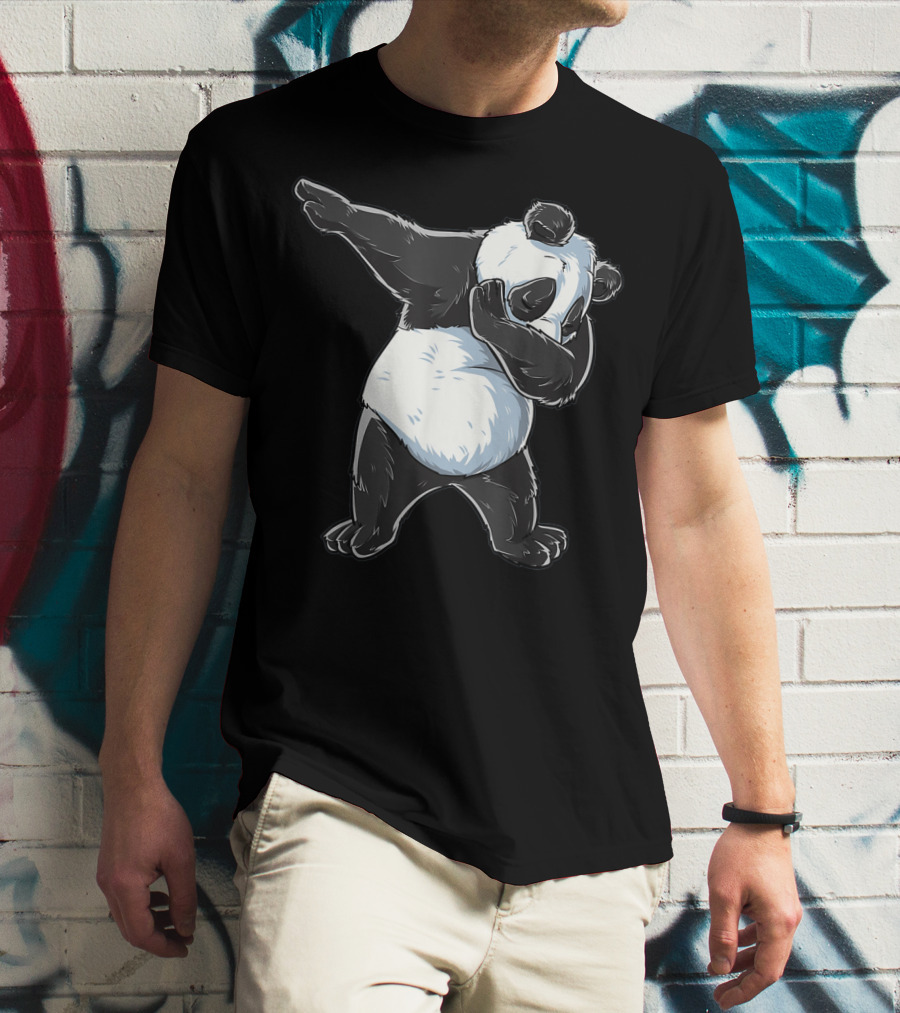 Panda Costume Dabbing Panda Dabbing Dance Pose T-Shirt