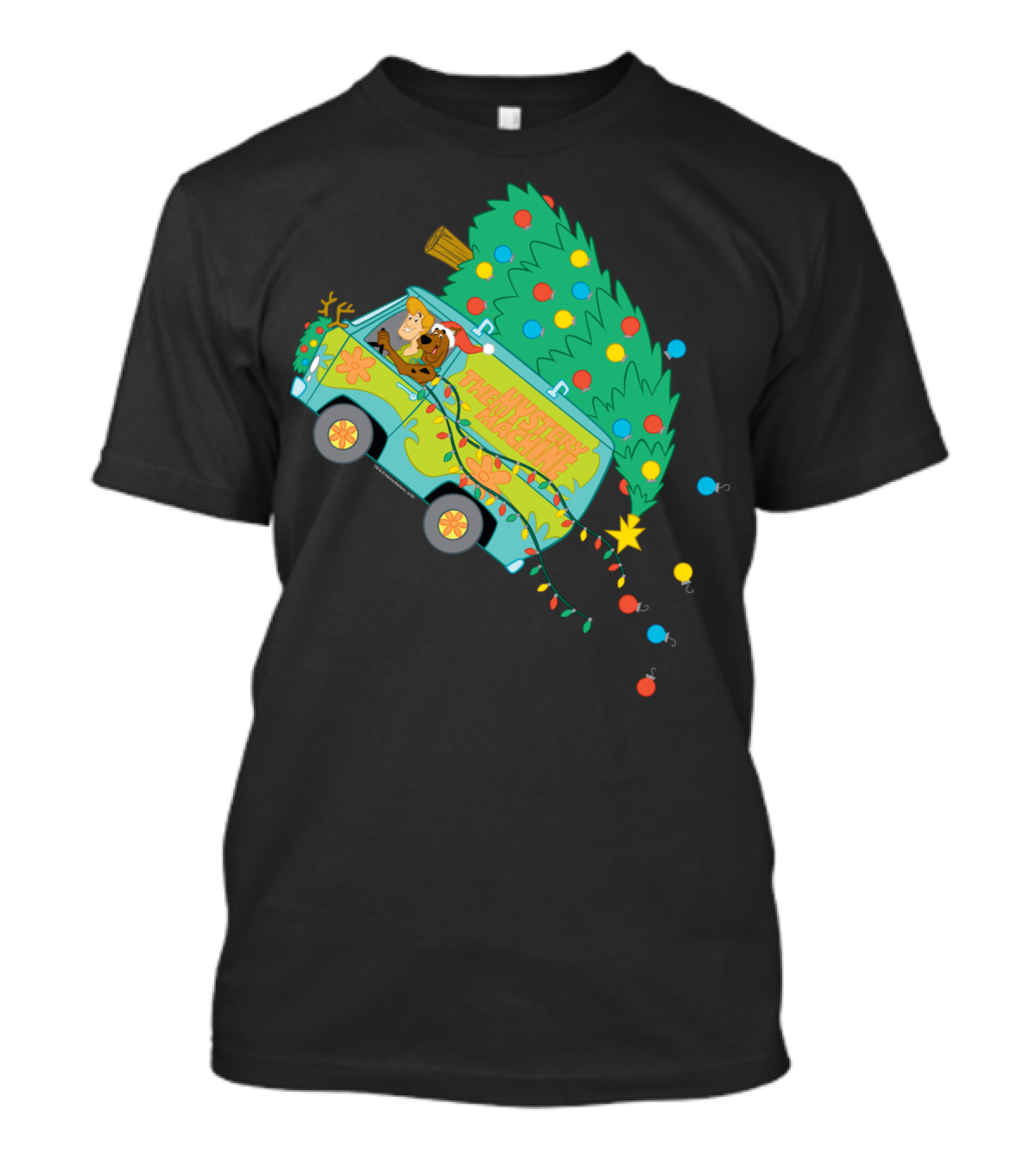 Scooby-Doo Mystery Machine Christmas Tree Adventure T-Shirt