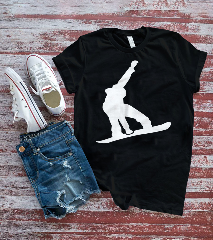 Snowboarder Snowboarding Silhouette Jumper T-Shirt