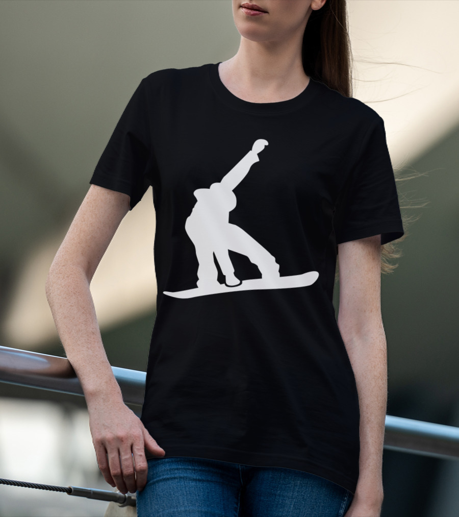 Snowboarder Snowboarding Silhouette Jumper T-Shirt