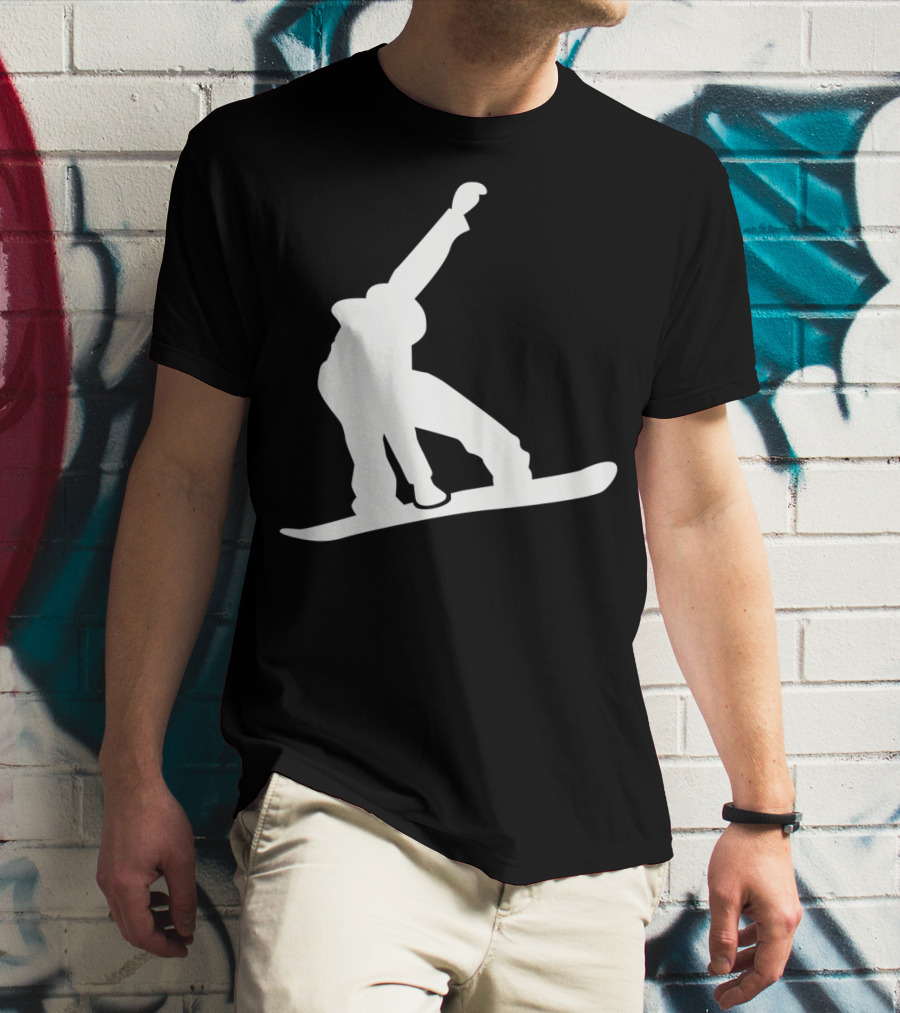 Snowboarder Snowboarding Silhouette Jumper T-Shirt