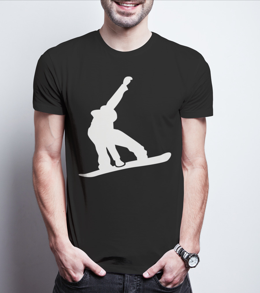 Snowboarder Snowboarding Silhouette Jumper T-Shirt