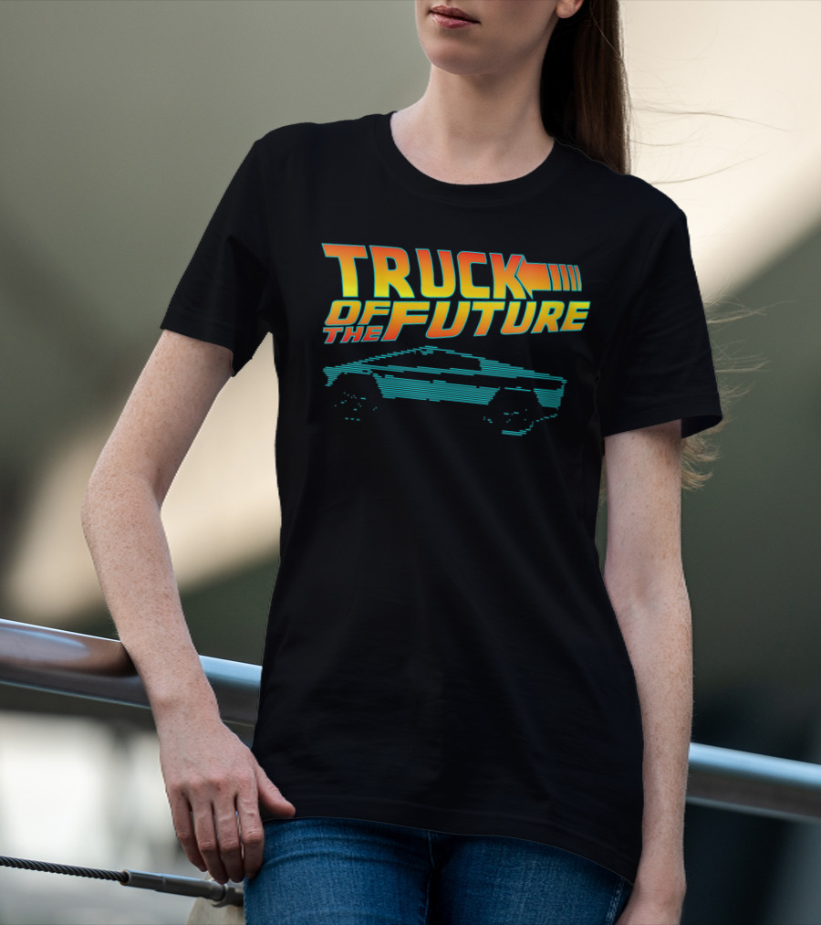 Truck Of The Future Retro Cyber Tech 80s T-Shirt