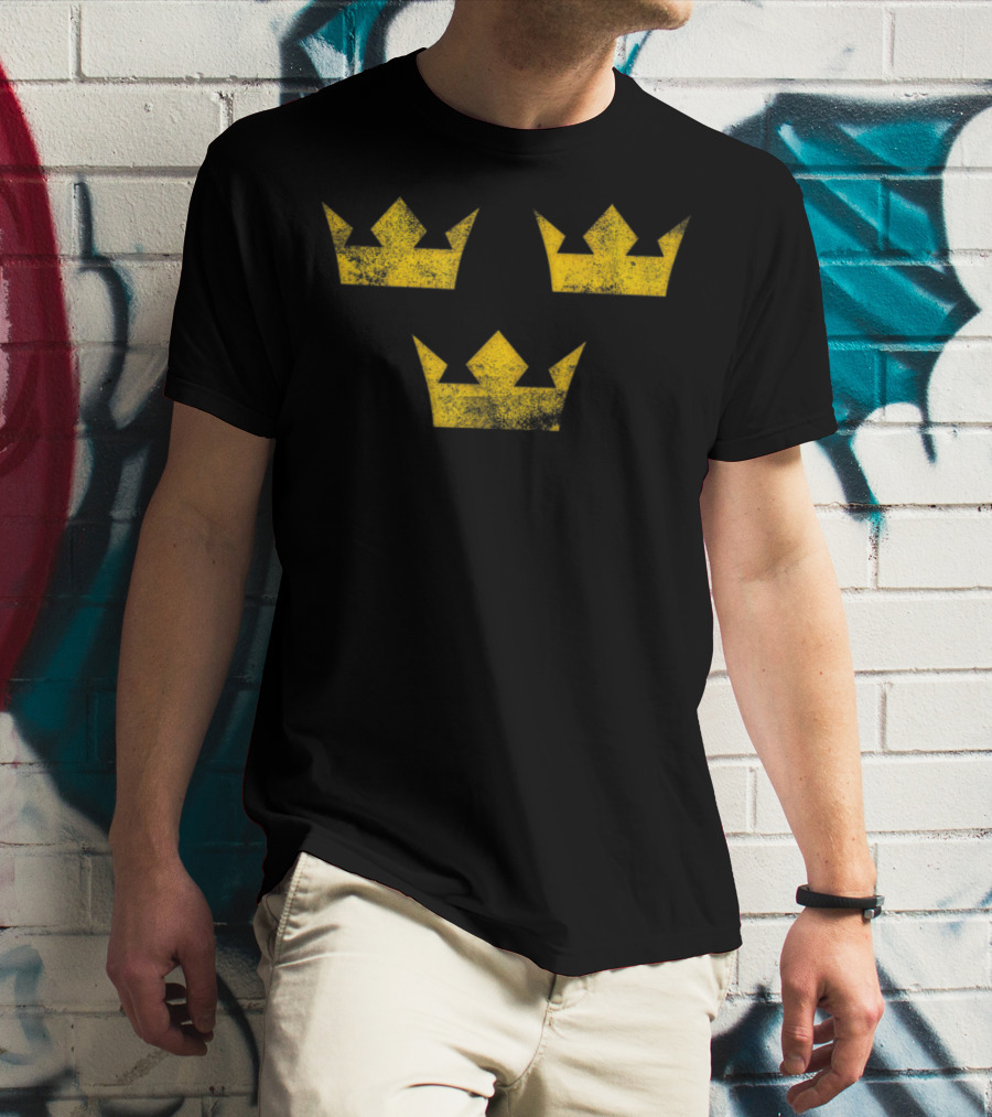 Sweden Sverige Hockey Tre Kronor Three Crowns T-Shirt