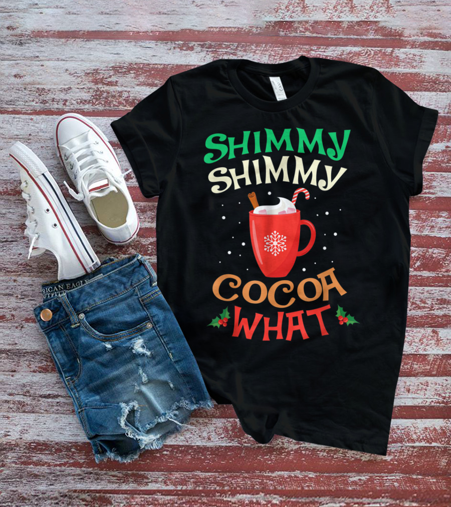 Shimmy Shimmy Cocoa What Christmas Snowflake Candy Cane Mug T-Shirt