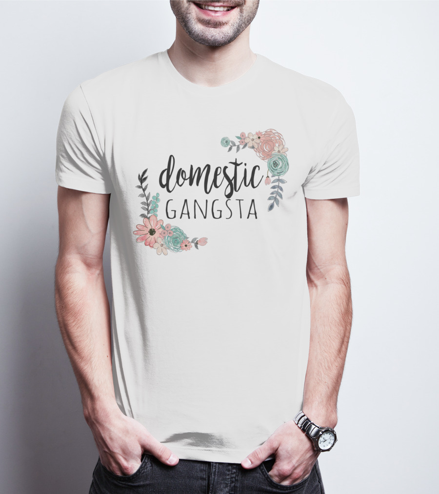 Domestic Gangsta Floral T-Shirt