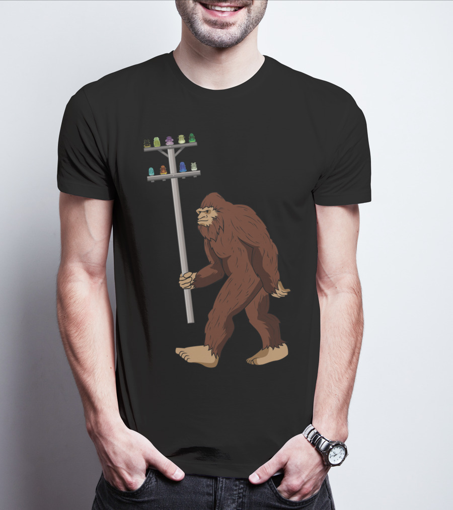 Bigfoot Collects Glass And Porcelain Figurines Enthusiastically T-Shirt
