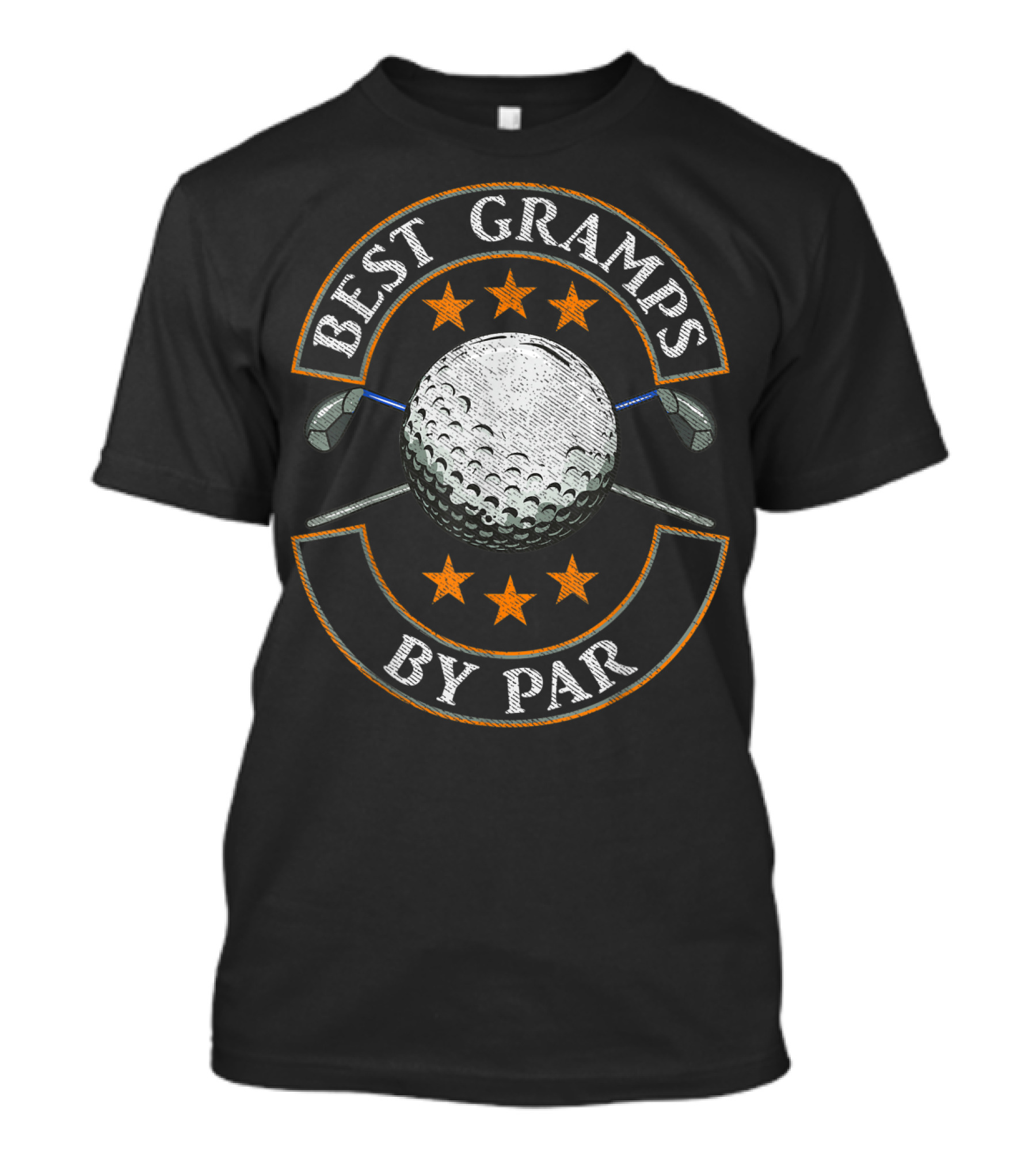 Best Gramps By Par Golf Lover Sportsmen's Starry T-Shirt