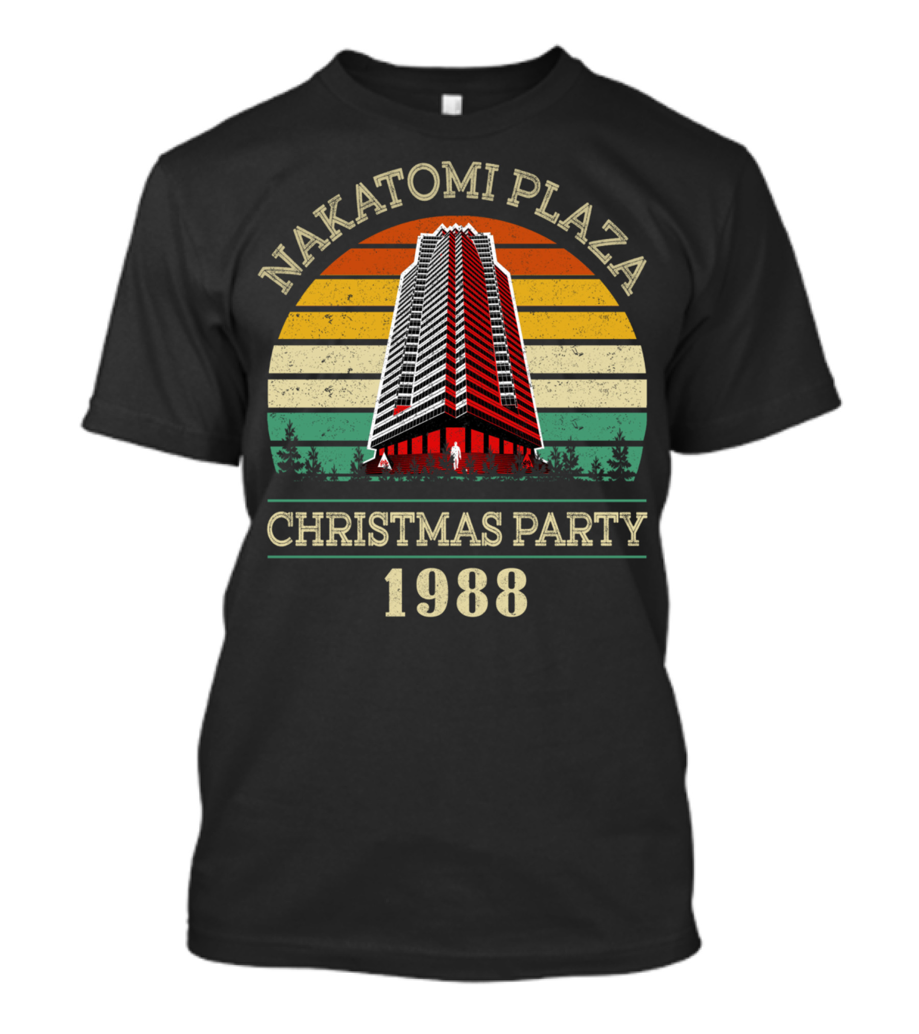 Nakatomi Plaza Christmas Party 1988 Retro Men Boy Pop Culture T-Shirt