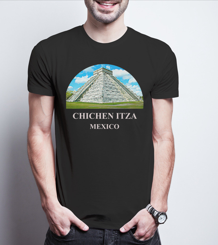 Chichen Itza Pyramid Mexico Iconic Kukulkan Structure T-Shirt