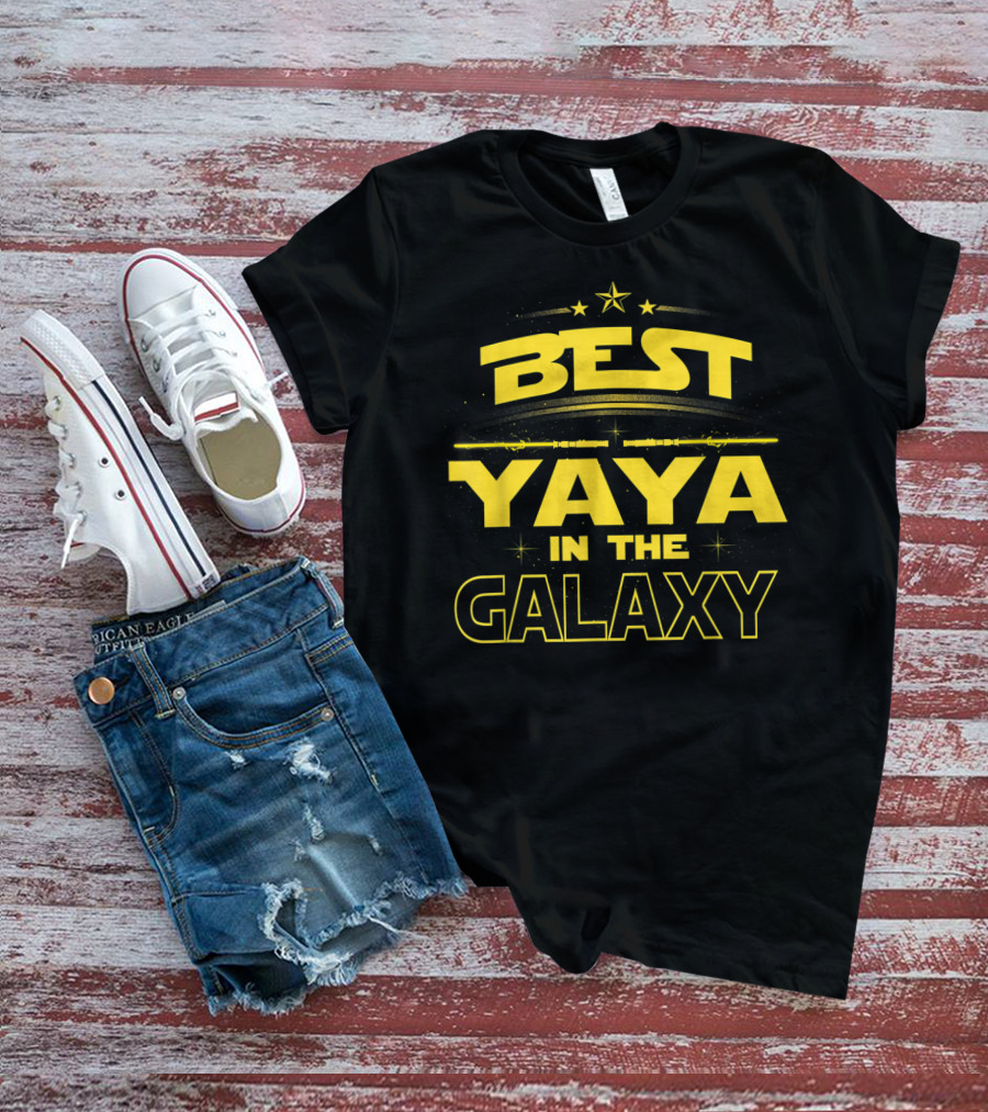 Best Yaya In The Galaxy Mothers Day Gift Mo Star T-Shirt