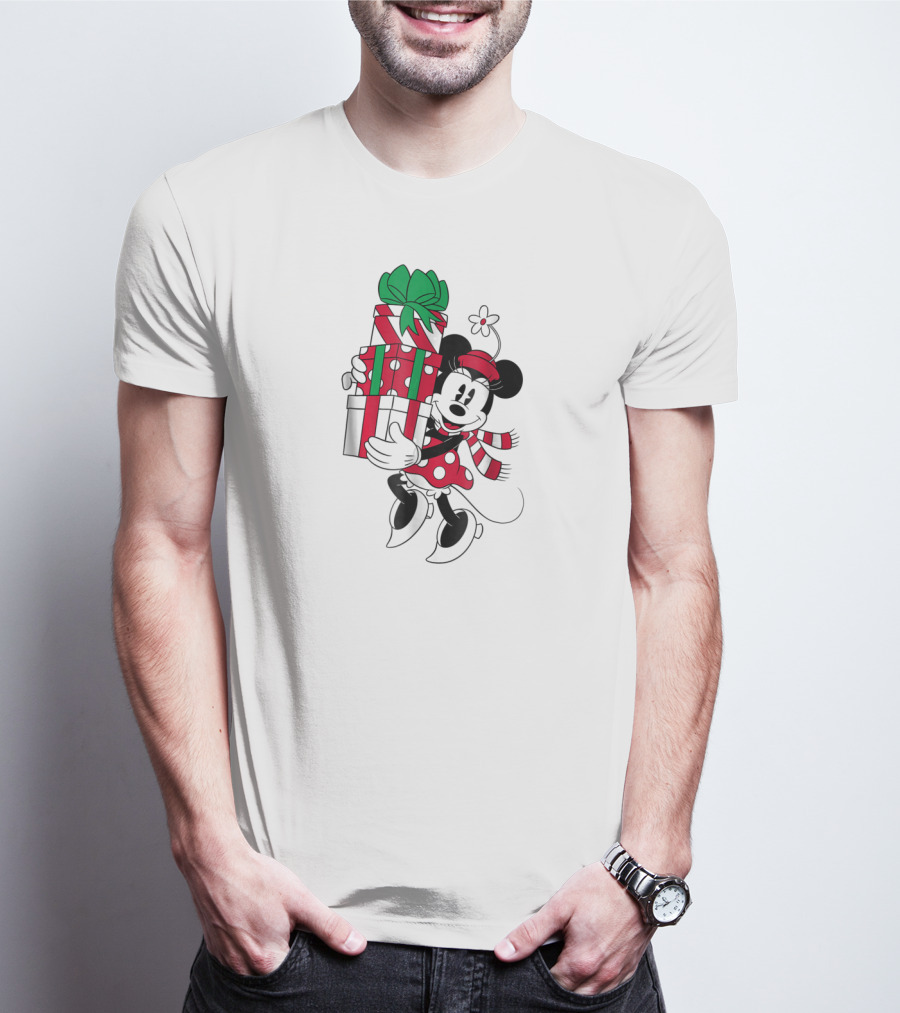 Disney Minnie Mouse Holiday Presents Christmas T-Shirt
