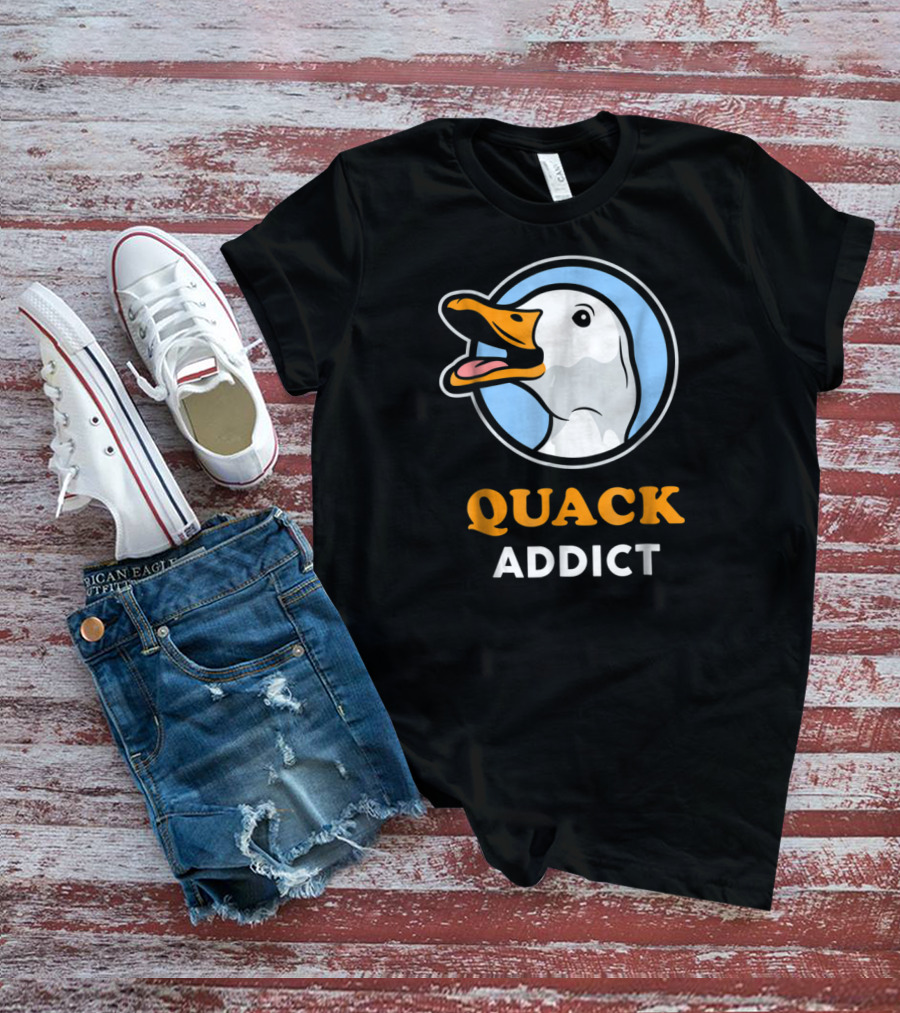 Quack Addict Funny White Pekin Duck Pet Owner T-Shirt