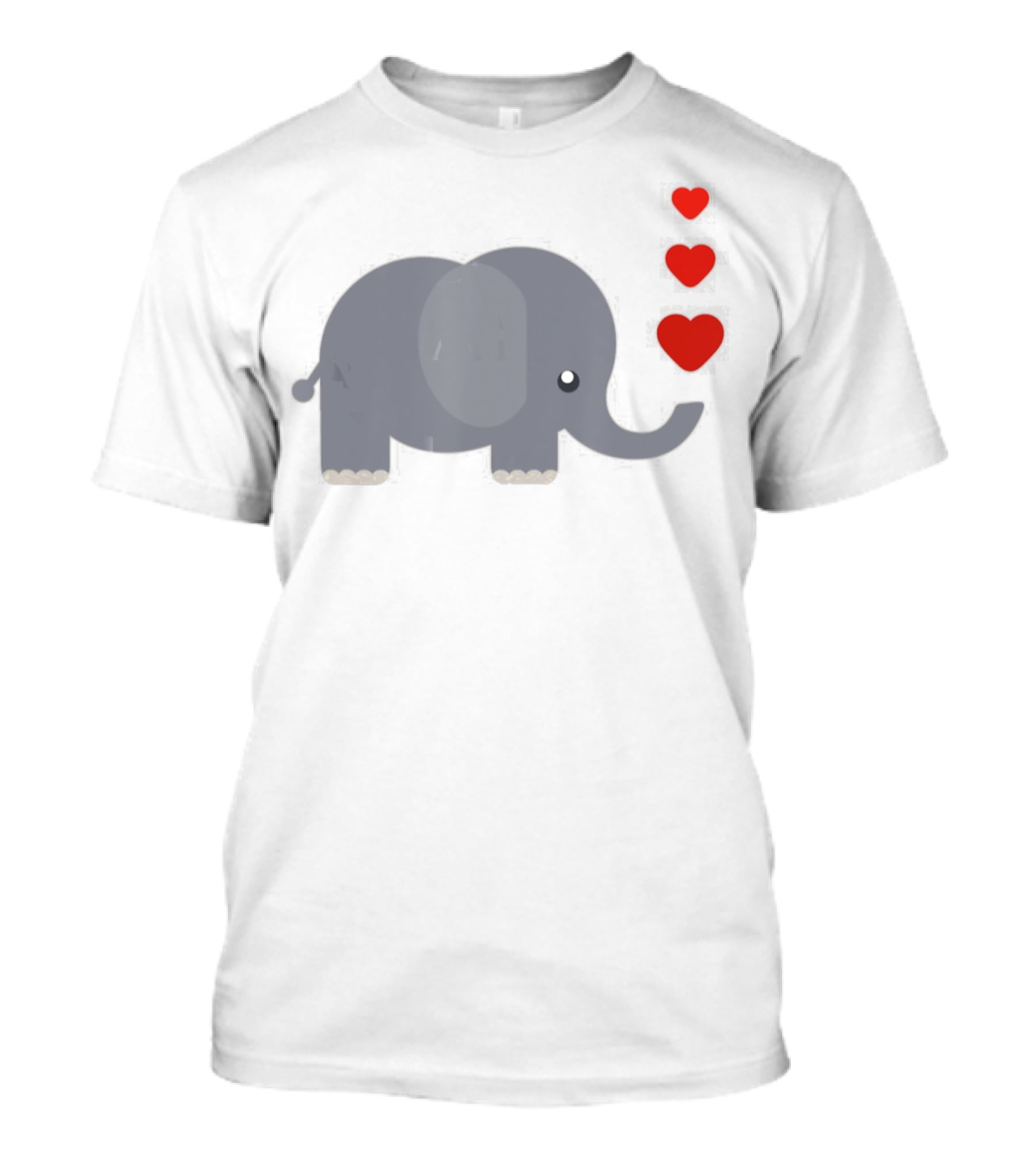 Baby Elephant With Hearts For Guys Girls T-Shirt