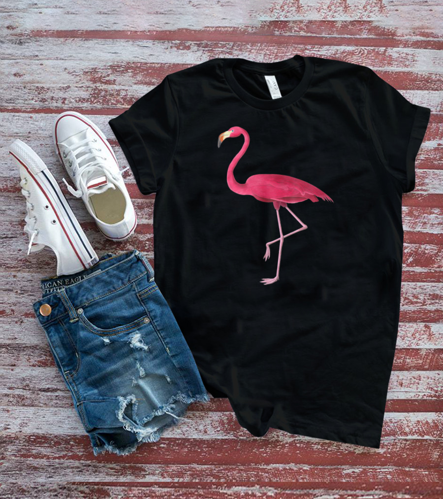 Pink Flamingo Retro Vintage Aesthetic T-Shirt
