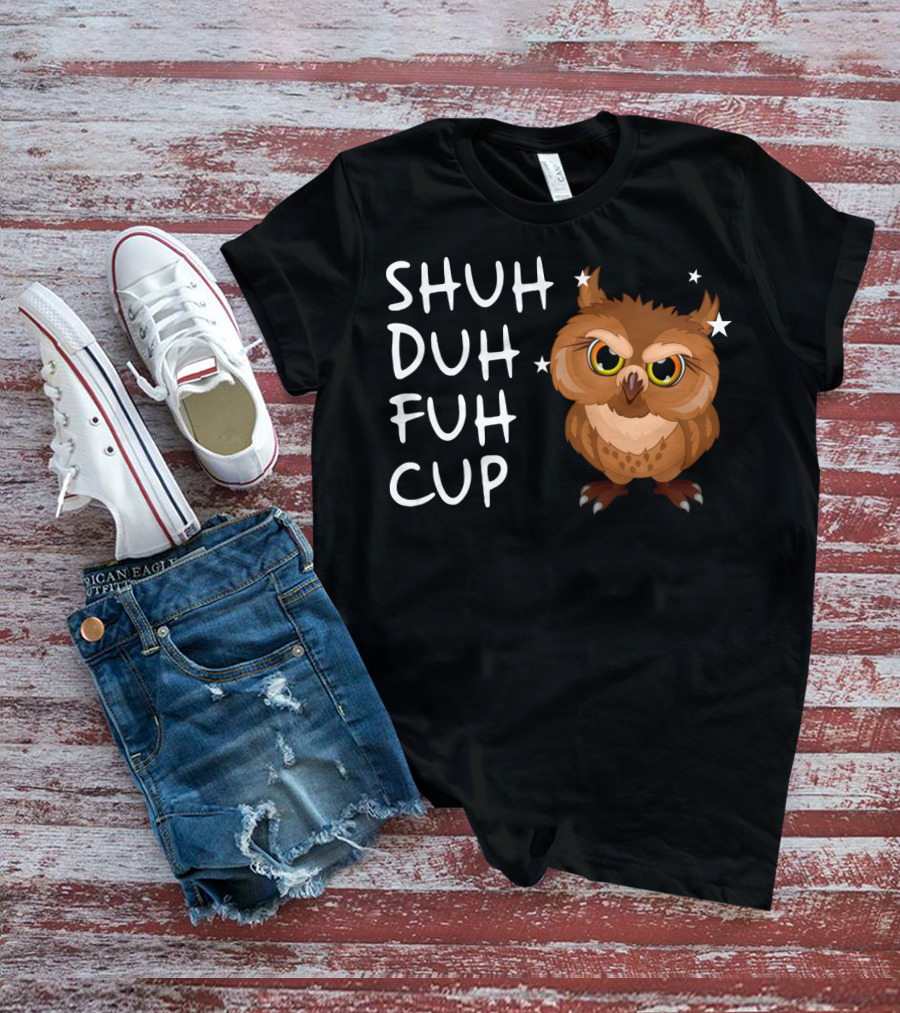 SHUH DUH FUH CUP Owl With Stars T-Shirt