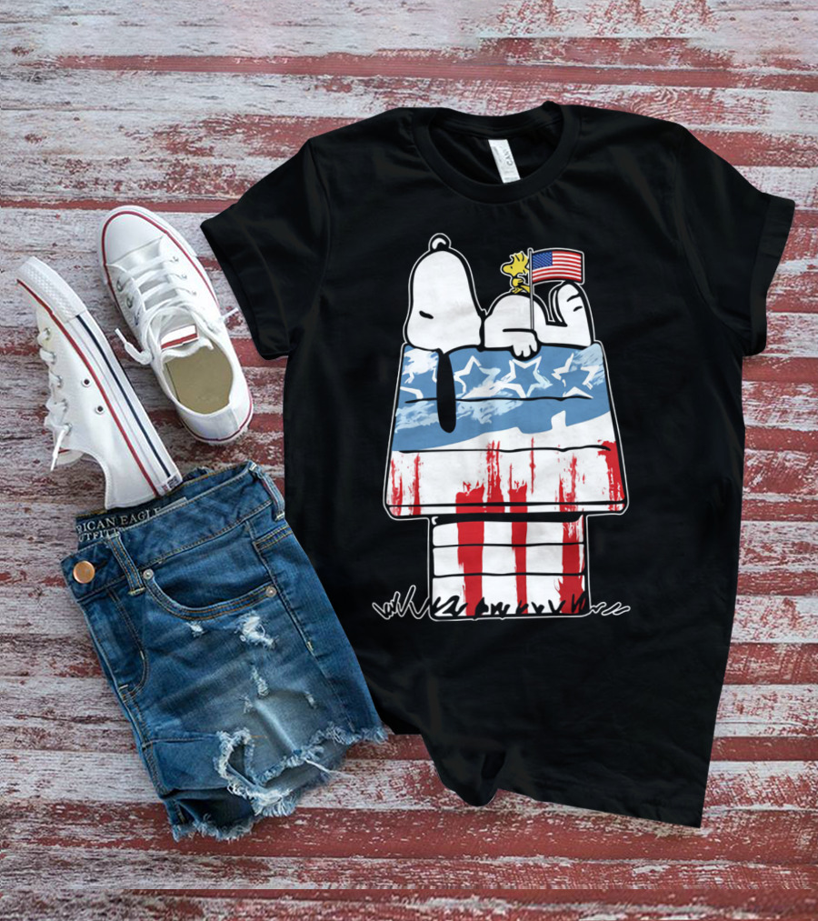 America Snoopy Patriotic The Peanuts Movie Homeland T-Shirt