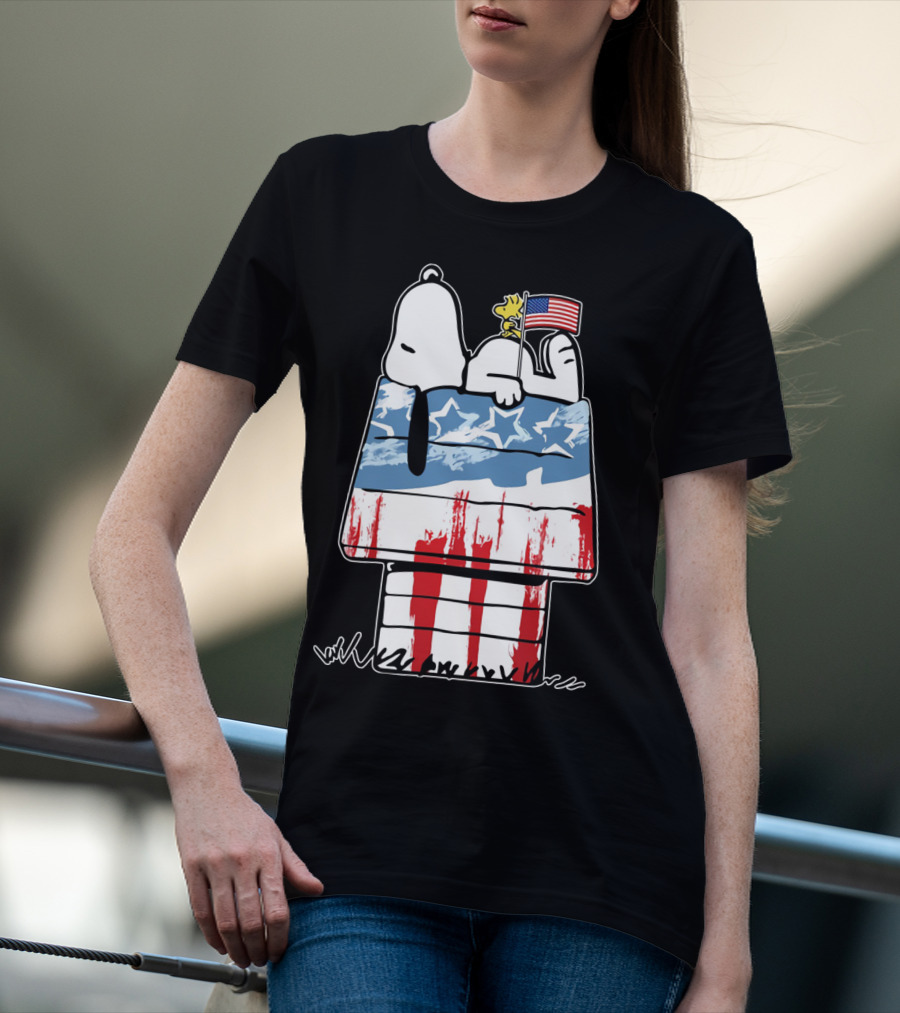 America Snoopy Patriotic The Peanuts Movie Homeland T-Shirt