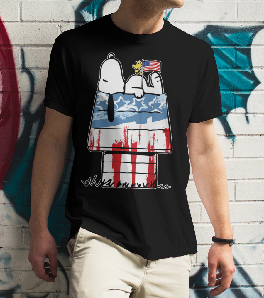 America Snoopy Patriotic The Peanuts Movie Homeland T-Shirt
