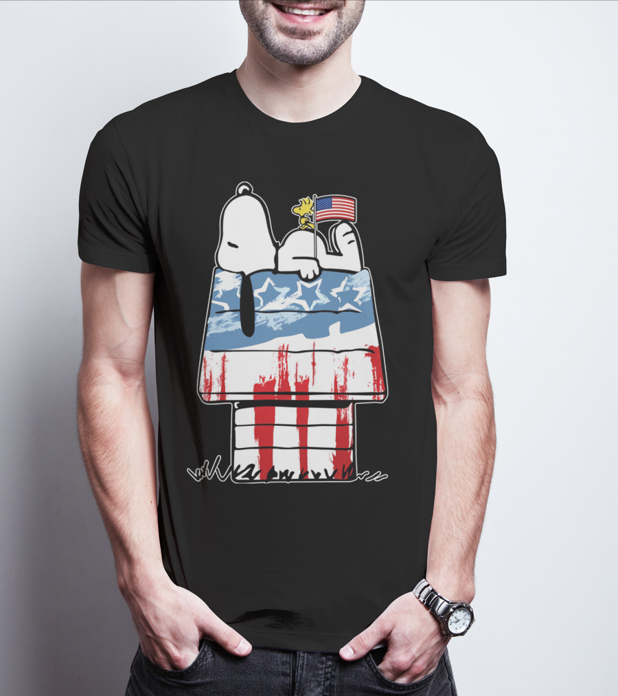America Snoopy Patriotic The Peanuts Movie Homeland T-Shirt