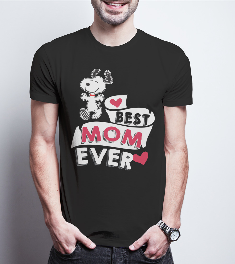 Best Mom Ever Snoopy Mother's Day Peanuts Movie T-Shirt