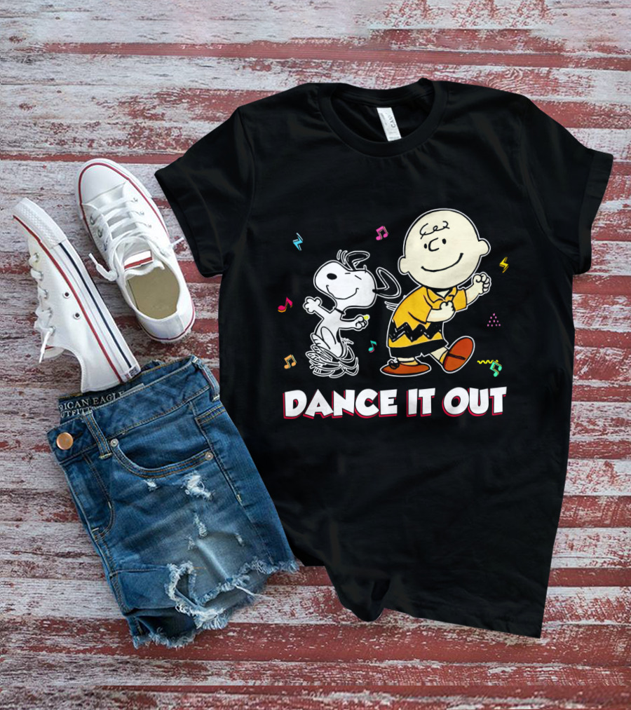 Dance It Out With Snoopy And Charlie Brown From The Peanuts Movie T-Shirt