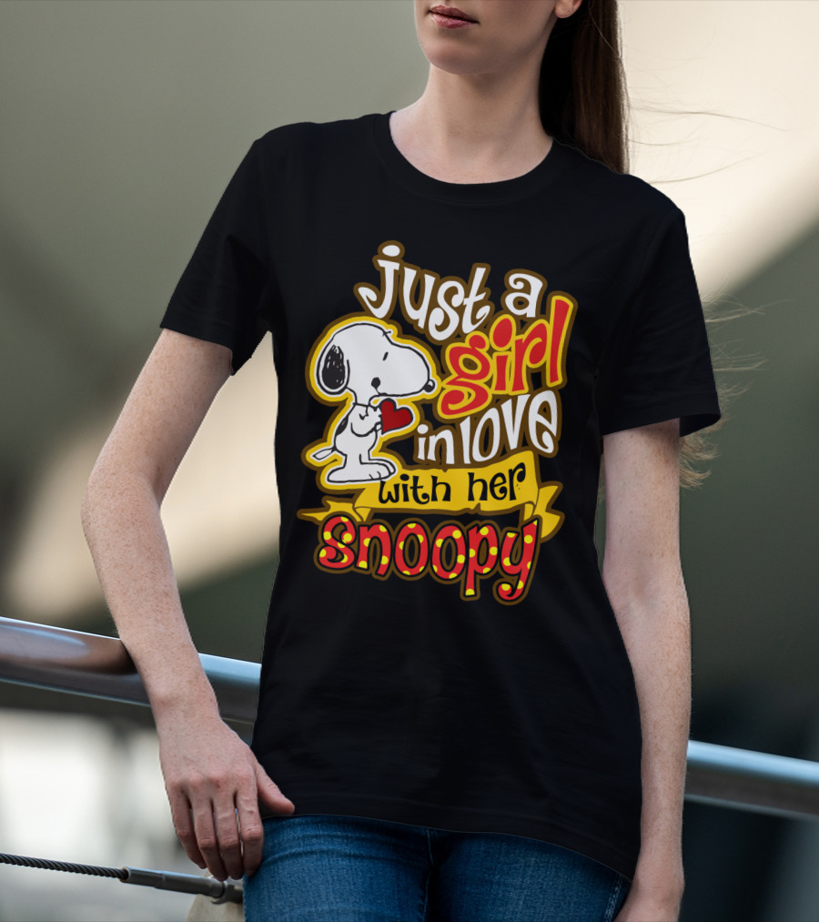 Just A Girl In Love With Her Snoopy Peanuts Movie T-Shirt