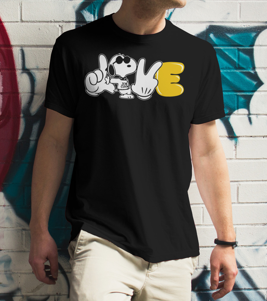 Love Sign Language Joe Cool Snoopy The Peanuts Movie T-Shirt