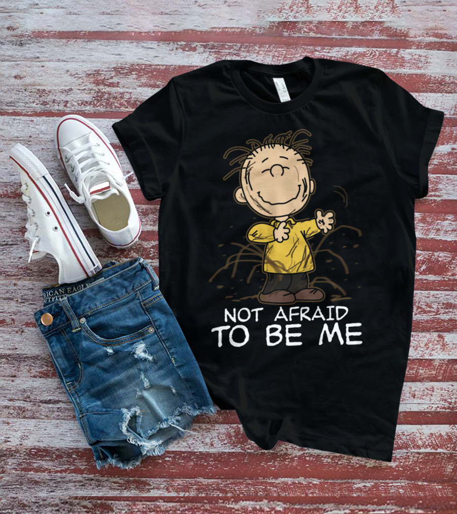 Not Afraid To Be Me Peanuts Movie Charlie Brown T-Shirt