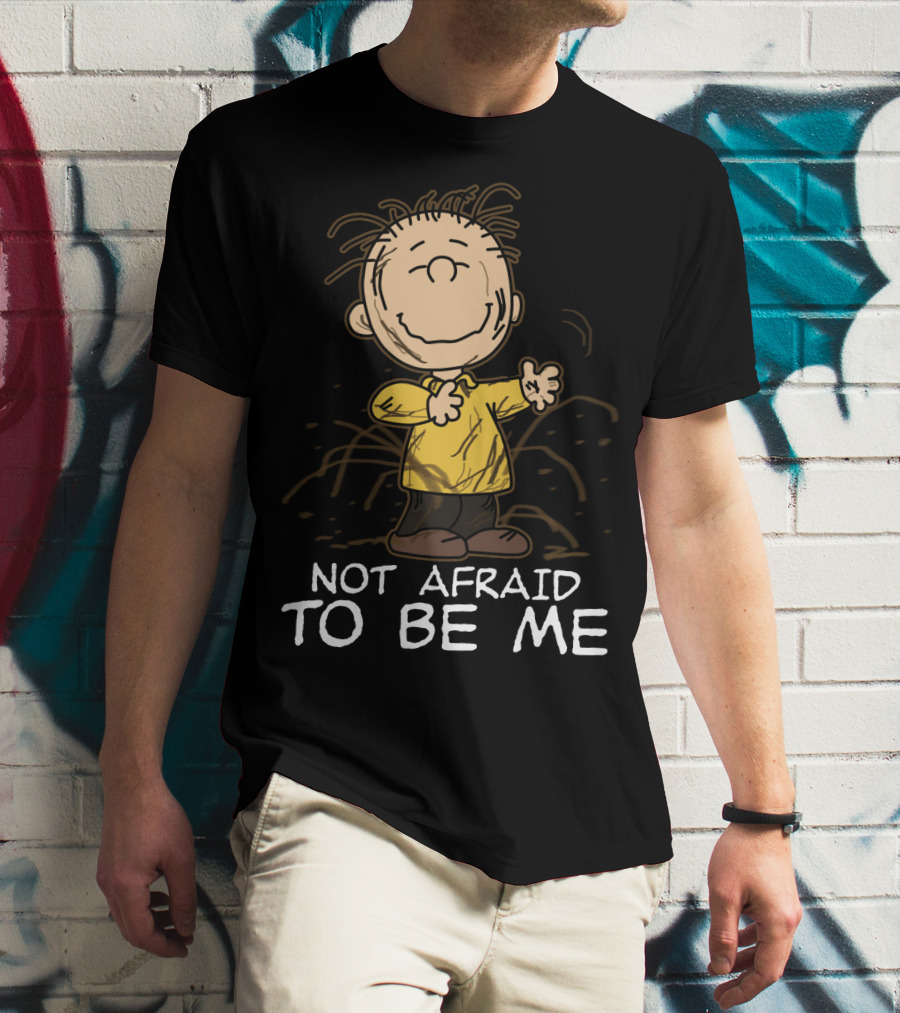Not Afraid To Be Me Peanuts Movie Charlie Brown T-Shirt