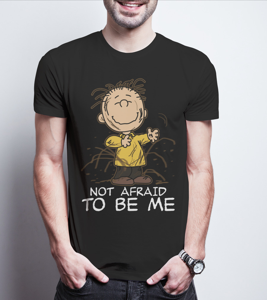 Not Afraid To Be Me Peanuts Movie Charlie Brown T-Shirt