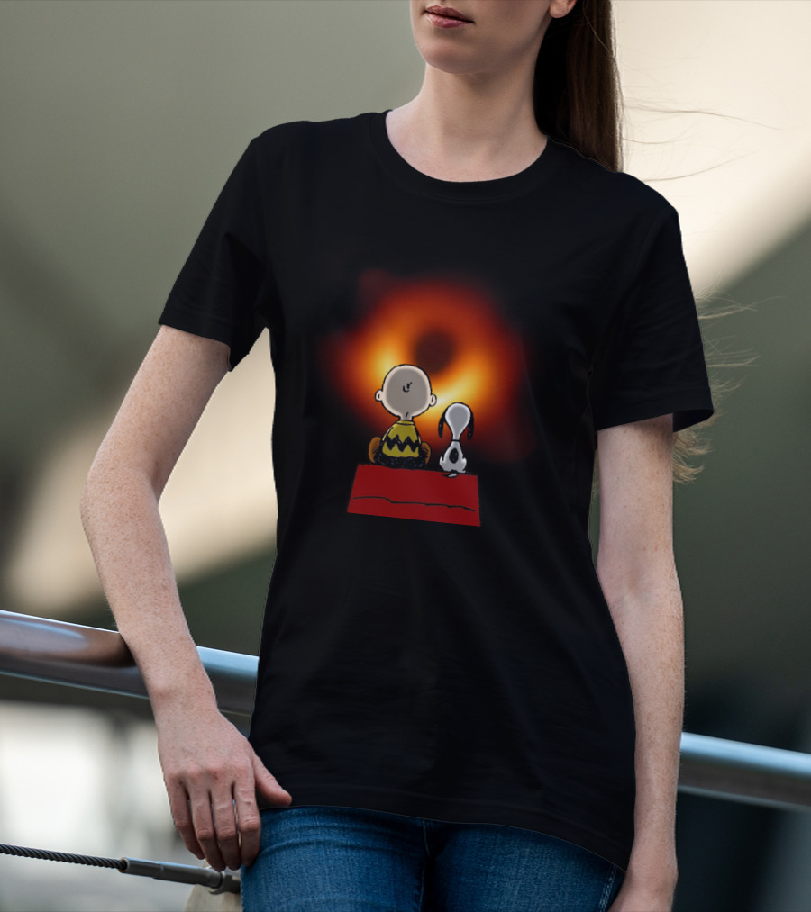 Snoopy Black Hole Peanuts Movie Scene T-Shirt
