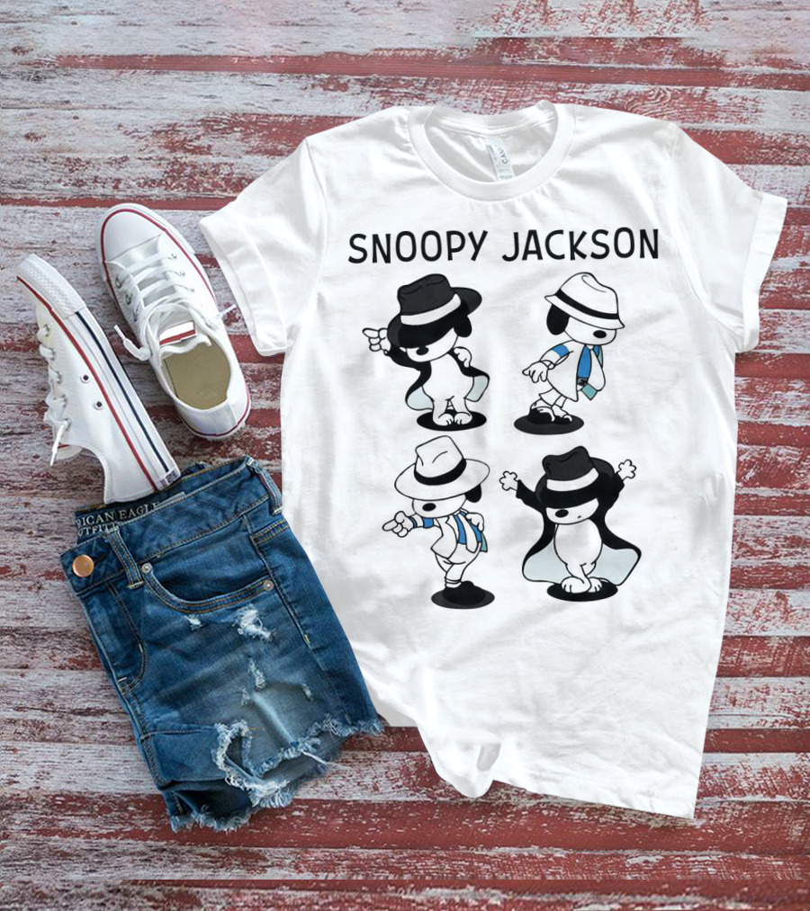 Snoopy Jackson Dancing Moves Peanuts Movie T-Shirt